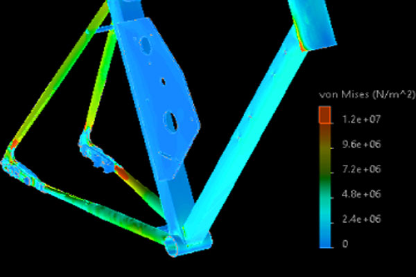 FE Analysis of eBike frame.